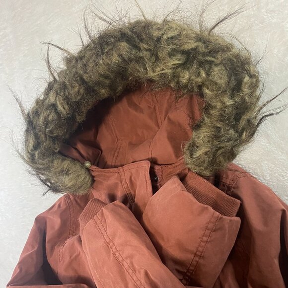 Abercrombie & Fitch 3 in 1 Parka Jacket Women S Ultra Faux Fur Hood Black - Picture 8 of 13